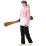 HOTIAN Ensemble veste et pantalon de ski pour femme - 2 pièces - Imperméable - Coupe-vent - Hiver - Chaud - Ski - Neige - Ensemb