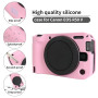 Rieibi Coque en silicone pour appareil photo Canon EOS R50 V - Rose - Housse de protection souple pour appareil photo Canon EOS