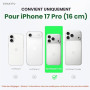 ORNARTO Coque pour iPhone 17 Pro Silicone - Turquoise | en Silicone Liquide, Protection Antichoc Complète, Intérieur Doux en Mic