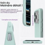 ORNARTO Coque pour iPhone 17 Pro Silicone - Turquoise | en Silicone Liquide, Protection Antichoc Complète, Intérieur Doux en Mic
