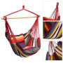 Alomejor Chaise Hamac,Pliable et Rayures colorées,Balançoire D'intérieur,Suspension par Corde Portable for Chambre à Coucher Adu