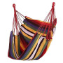 Alomejor Chaise Hamac,Pliable et Rayures colorées,Balançoire D'intérieur,Suspension par Corde Portable for Chambre à Coucher Adu