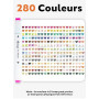 HornedDragon 280 Couleurs Feutre a Alcool avec App, Marqueurs à Alcool | Double Pointe Fine & Biseautée | Étui Auto-Portant | No