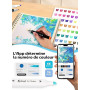HornedDragon 280 Couleurs Feutre a Alcool avec App, Marqueurs à Alcool | Double Pointe Fine & Biseautée | Étui Auto-Portant | No