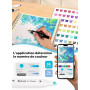 HornedDragon 168 Couleurs Feutre a Alcool avec App, Marqueurs à Alcool | Double Pointe Fine & Biseautée | Étui Auto-Portant | No