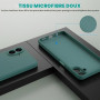 binandteam Coque pour Samsung Galaxy A07 4G (6.7") avec 2 Verre Trempé Protection écran,Housse Liquide Souple en Silicone TPU An