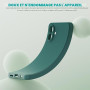 binandteam Coque pour Samsung Galaxy A07 4G (6.7") avec 2 Verre Trempé Protection écran,Housse Liquide Souple en Silicone TPU An