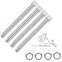 GFTIME 31 à 44CM Brûleur Universel en Acier Inoxydable pour Landmann, Enders, Tepro, Taino, Charbroil, Campingaz, Mr Gardener, N