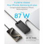 Anker Batterie Externe 20000 mAh 87W Max avec Câble USB C Intégré | Power Bank Charge Rapide, Chargeur Portable, Entrée et Sorti