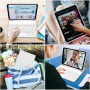Lielax Clavier pour iPad A16 11ème Génération 11 Pouces 2025, iPad 10ème Génération 10.9” 2022-AZERTY Layout Clavier Magnétique