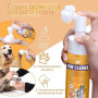 Nettoyeur de Pattes de Chien, shampooing sans Eau avec Brosse en Silicone Souple, Mousse hydratante pour Un Lavage Efficace des