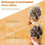 Nettoyeur de Pattes de Chien, shampooing sans Eau avec Brosse en Silicone Souple, Mousse hydratante pour Un Lavage Efficace des