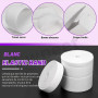 Swpeet Lot de 4 rouleaux de 20 m de large - Blanc - Largeur : 10 mm, 20 mm, 30 mm, 40 mm - Fil élastique à aiguille - Avec tête
