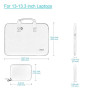 HSEOK 13-13,3 Pouces Housse pour MacBook Pro 14" M5/M4/M3/M2/M1 et Tous Les modèles de MacBook Air/Pro 13", XPS 13/14, Étanche S