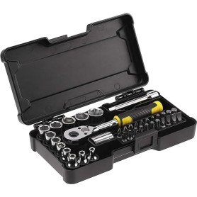 Stanley STMT82672-0 Coffret de Douilles Compact ¼’’ Jeu de 37 Pièces
