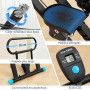 HXD-ERGO Stepper d’Escalier Pliable Fitness 2026, Appareil Cardio Maison Professionnel avec Guidon Réglable, Écran LCD, Machine