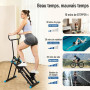 HXD-ERGO Stepper d’Escalier Pliable Fitness 2026, Appareil Cardio Maison Professionnel avec Guidon Réglable, Écran LCD, Machine