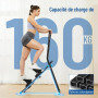HXD-ERGO Stepper d’Escalier Pliable Fitness 2026, Appareil Cardio Maison Professionnel avec Guidon Réglable, Écran LCD, Machine
