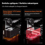 ATK A9 Souris Gaming sans Fil | 53 g Ultra-Légère, Capteur PAW3395SE, 18 000 PPP, 2,4 GHz/BT/Filaire, 1 000 Hz, Batterie 120 Heu