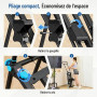 HXD-ERGO Stepper d’Escalier Pliable Fitness 2026, Appareil Cardio Maison Professionnel avec Guidon Réglable, Écran LCD, Machine