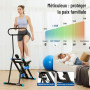 HXD-ERGO Stepper d’Escalier Pliable Fitness 2026, Appareil Cardio Maison Professionnel avec Guidon Réglable, Écran LCD, Machine