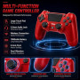 BJXOZ Manette sans fil pour PS4 Manette, Contrôleur avec USB-C Port | Double Vibration, Capteur 6 Axes, Pavé Tactile et Prise Ca