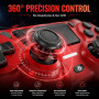 BJXOZ Manette sans fil pour PS4 Manette, Contrôleur avec USB-C Port | Double Vibration, Capteur 6 Axes, Pavé Tactile et Prise Ca
