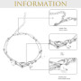 JSTHHTT 19 Pièces Bracelet Pied Femme Argent Chaîne de Cheville Grande Taille Idéal Été