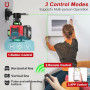 Vahlbeste Niveau Laser avec Trepied 4 x 360°, 4D 16 Lignes Laser Chantier avec 2 x 4800mAh Batterie & Affichage LED, Niveau Lase