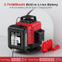 Vahlbeste Niveau Laser avec Trepied 4 x 360°, 4D 16 Lignes Laser Chantier avec 2 x 4800mAh Batterie & Affichage LED, Niveau Lase