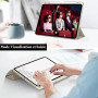 Coque pour iPad Air 11 M4/M3/M2 2026-2024/Air 5/4 Étui Lumière Stellaire | Porte Stylet Bumper TPU Souple Dos Transparent Suppor