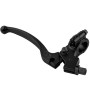Levier d'embrayage pliable CYWVYNYT pour Dirt Pit Bike 50CC - 125CC, Aluminium Anodisé, Noir, 7/8" (22 mm), Perche Réglable