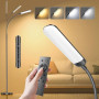Lampadaire LED Dimmable sur Pied 18W 1200lm avec Télécommande & Contrôle Tactile 4 Températures et 4 Luminosités Lampe Liseuse p