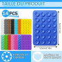 Lot de 14 supports de téléphone à ventouse en silicone avec supports adhésifs, compatibles avec tous les modèles de téléphones,