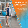 Sac Piscine Enfant, Sac de Sport à Cordon 39x31cm, Sac à Dos Léger et Résistant pour École, Gym et Natation, Petit Sac de Sport 