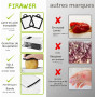 SGAONSN Coupe Legumes Multifonctions,22 En 1 Mandoline Cuisine,Coupe Legumes Manuel,Decoupe Legumes Cube Oignon Carotte Concombr