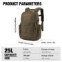 Mardingtop 25/40L Militaire Armée Sac à Dos Tactique multifonctionnelles Rangement Adulte Sacs à Dos Trekking/Randonnée/en Plein