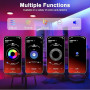 Macchiatto Ruban LED Néon 10M, DIY Bande LED avec APP/Télécommande, Synchronisation Musicale, Néon LED Chambre Gaming, Imperméab