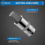VORXEON 13Pcs Jeu de Douilles Allen 1/2 3/8 1/4 Douille à six pans 2mm à 14mm Set de embouts mâle à 6 pans en CRV Douille hex Do