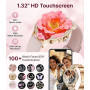 LIGE Montre Connectée Femme Bluetooth Appels pour Android iOS Sport Fitness Activity Tracker Montre Femme Connectée 1,32" HD Fré
