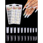 Deciniee Main d'Entraînement pour Ongles Silicone avec Kit Ongle Acrylique | Flexible Main D'entrainement Manucure avec 200 Faux