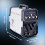 STAHLWERK Poste à souder combiné 2-en-1 AC/DC TIG 200 ST – TIG & MMA (ARC) jusqu'à 200 A, amorçage HF, Hotstart, Anti-Stick, mod