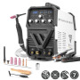 STAHLWERK Poste à souder combiné 2-en-1 AC/DC TIG 200 ST – TIG & MMA (ARC) jusqu'à 200 A, amorçage HF, Hotstart, Anti-Stick, mod