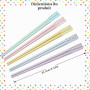KQDRAVINE Baguettes Chinoises, 5 Paires de Baguettes pour Manger, Lavables au Lave-vaisselle, Réutilisables pour la Cuisine Chin