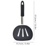 Spatule Ronde Large en Silicone, Spatule de Cuisine à Fente Antiadhésive avec Trou pour Crêpes œufs Poisson
