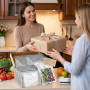 Sac congélation Alimentaire réutilisable lot 30 pièces Aluminium Zip étanche Tailles S M L Rangement congélateur Cuisine Maison