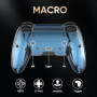 BETMI Manette sans fil pour PS5, Pro/Slim/MAC/Steam Deck/PC, joystick à effet Hall, double vibration, Macro/Turbo, jack 3,5 mm,