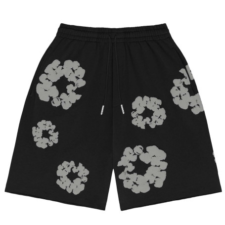 Short Homme Été Bermuda à Fleurs Y2K Hip Hop Streetwear, Short Baggy Léger avec Poches, Short Jogging Cargo Décontracté pour Vac