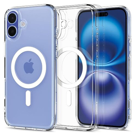 Spigen Ultra Hybrid MagFit pour iPhone 16 - Blanc