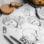 YISAN Feutres Dessin, Stylos Micro, 12 Stylos à encre Fineliner,Stylo Noir Pointe Fine, Stylo de Dessin Noir,Professionnel Artis